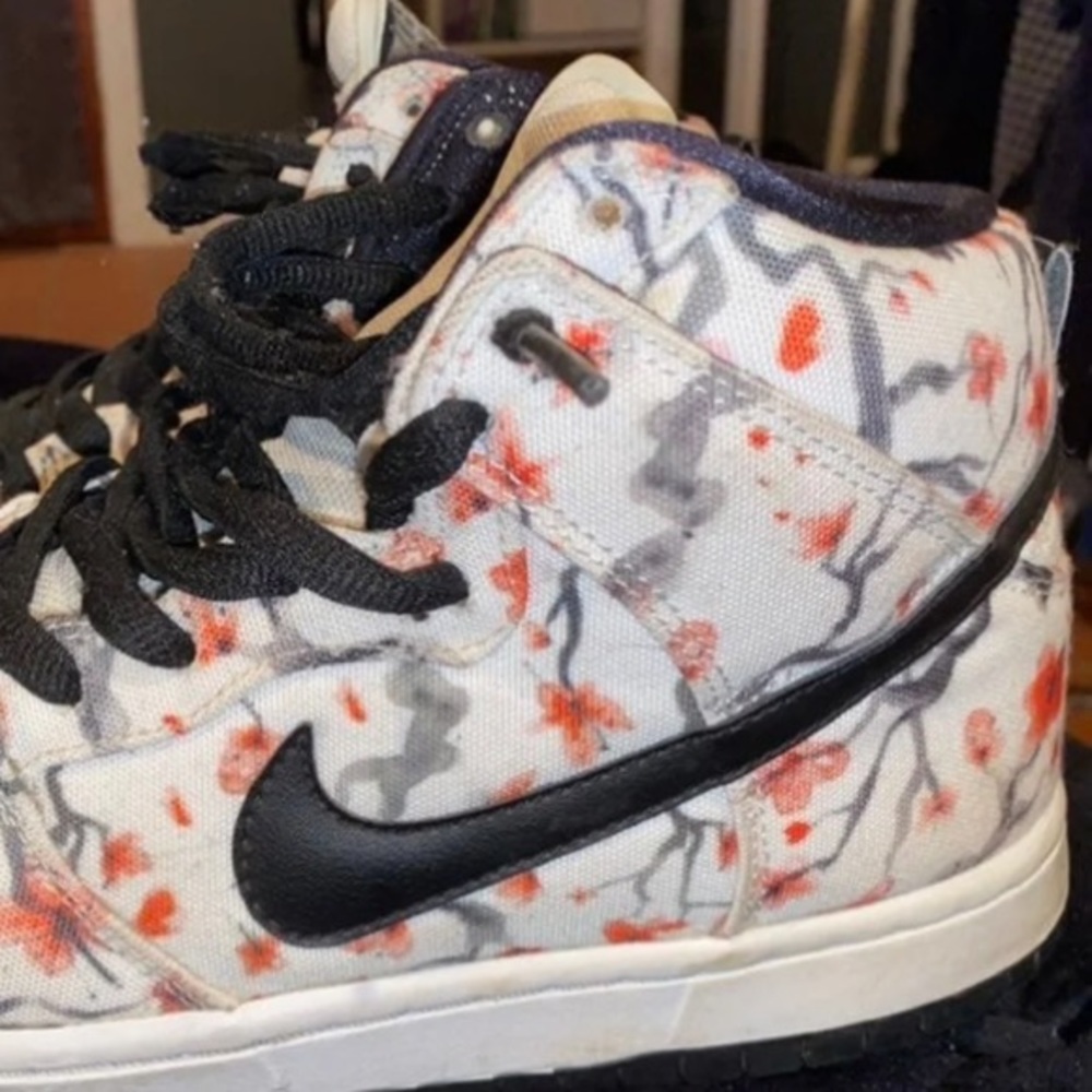 Limited edition cherry blossom Nike dunks